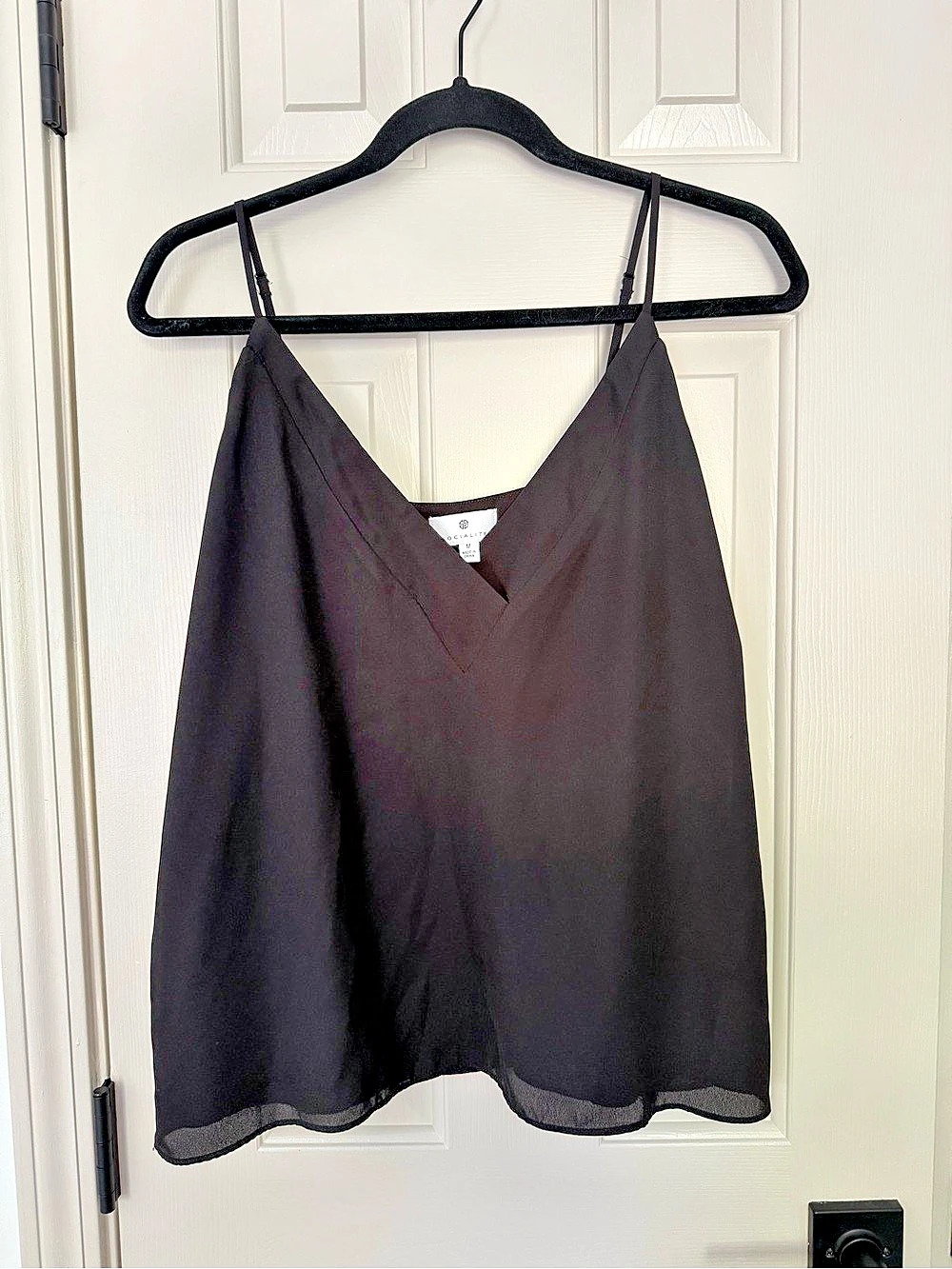 Socialite Black Camisole Size Medium